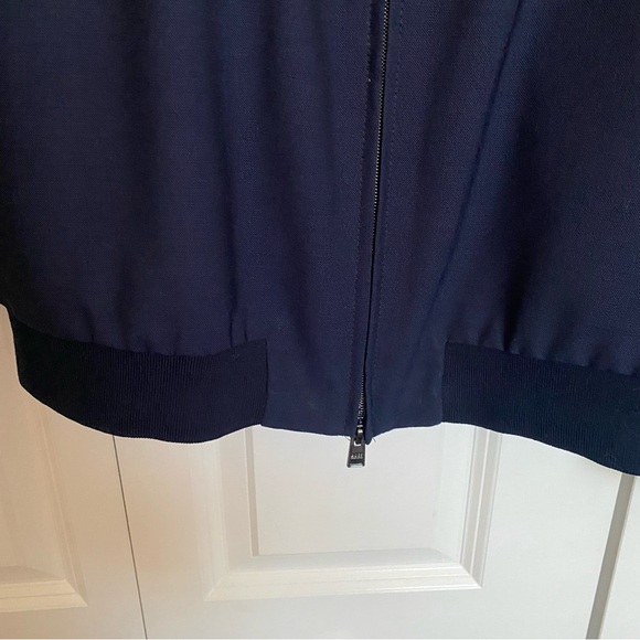 Hugo Boss Men’s Slim Fit Zip-up Jacket Size 42R Dark Blue - Picture 3 of 16